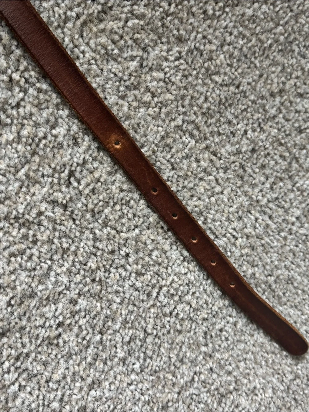 Gucci Brown Leather Double G logo skinny